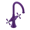 Rubinet Single Hole Dual Handle Lav. Set. (less drain) Purple Haze