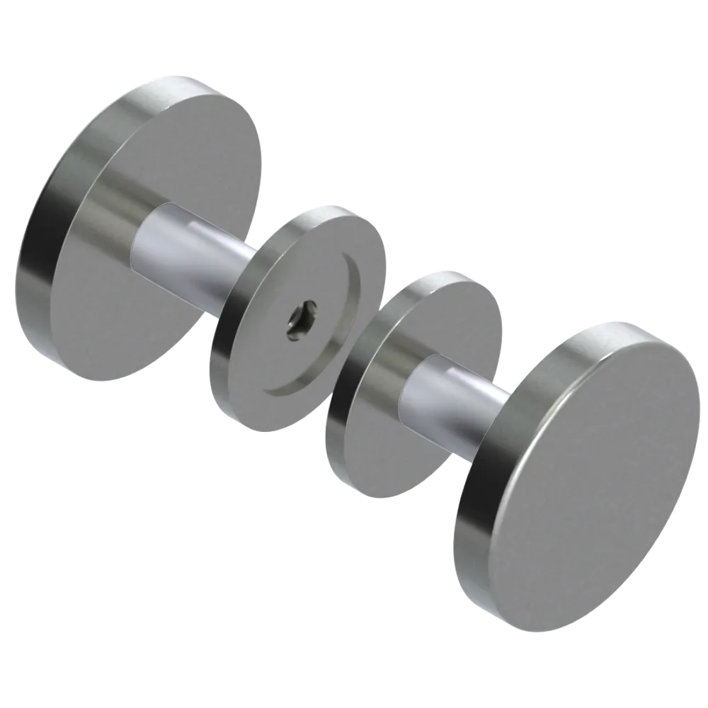 Rubinet Shower Door Knob (set) Satin Nickel