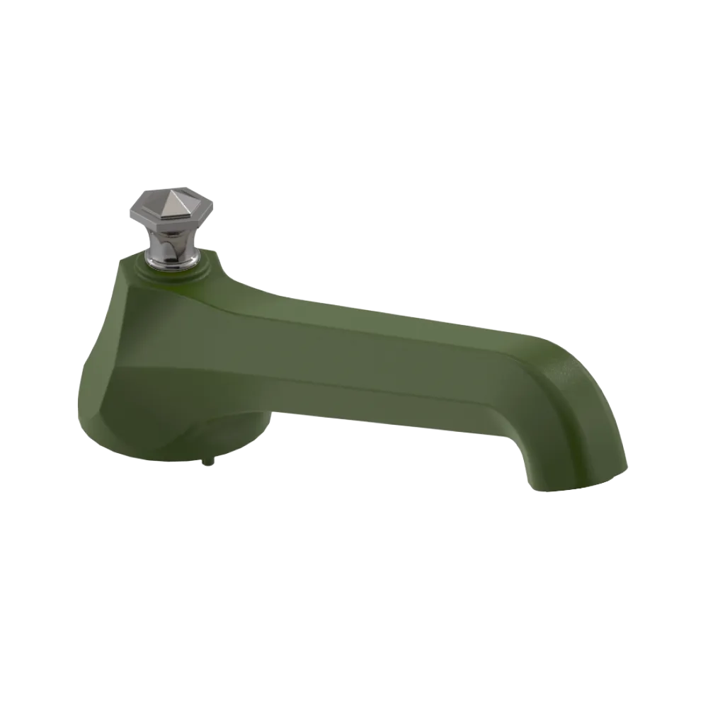 Rubinet Tub Filler Spout Deck Mount Green Envy