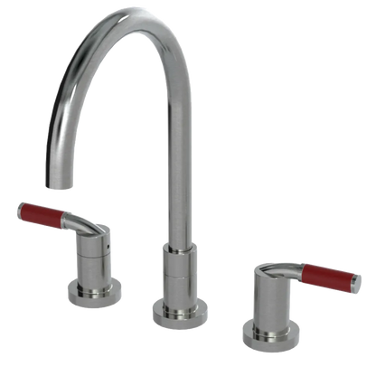 Rubinet Widespread Kitchen Set Satin Nickel