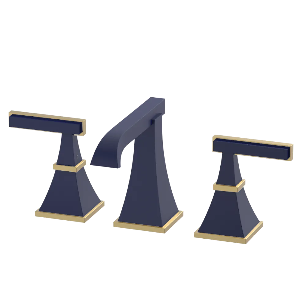 Rubinet Widespread Lav. Set. (less drain) Midnight Blue
