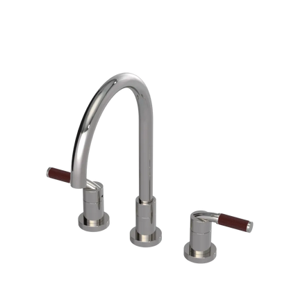 Rubinet Widespread Kitchen Set Polished Nickel