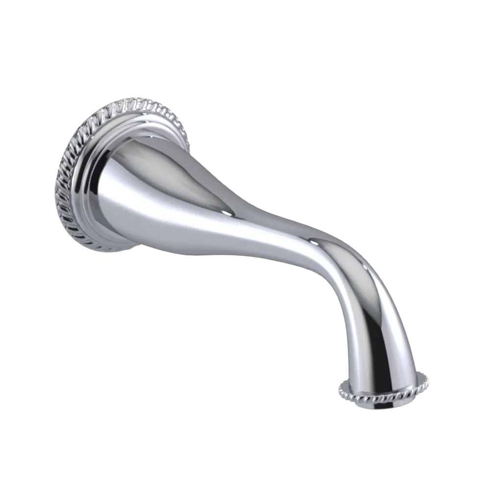 Rubinet Tub Filler Spout Wall Mount Chrome