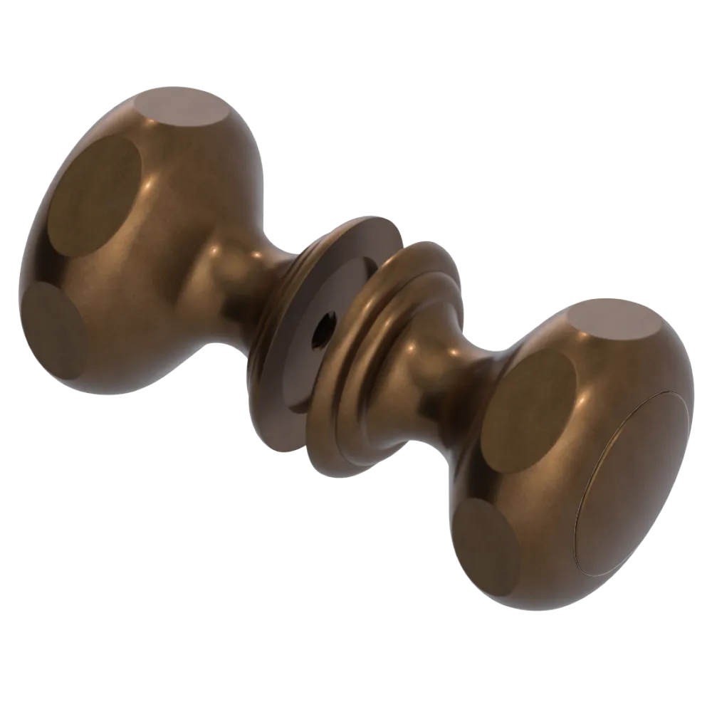 Rubinet Shower Door Knob (set) Tuscan Brass