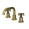 Rubinet Widespread Lav. Set. (less drain) Natural Brass