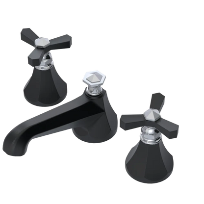 Rubinet Widespread Lav. Set. (less drain) Matt Black