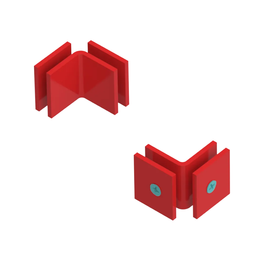 Rubinet 90 Glass to Glass Open Face Red