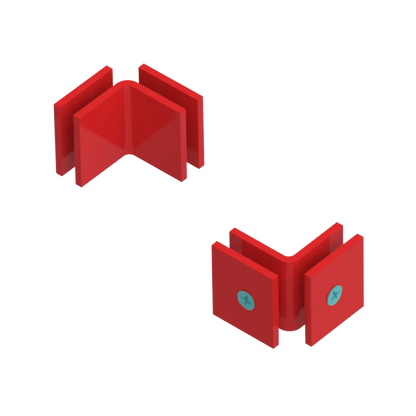 Rubinet 90 Glass to Glass Open Face Red