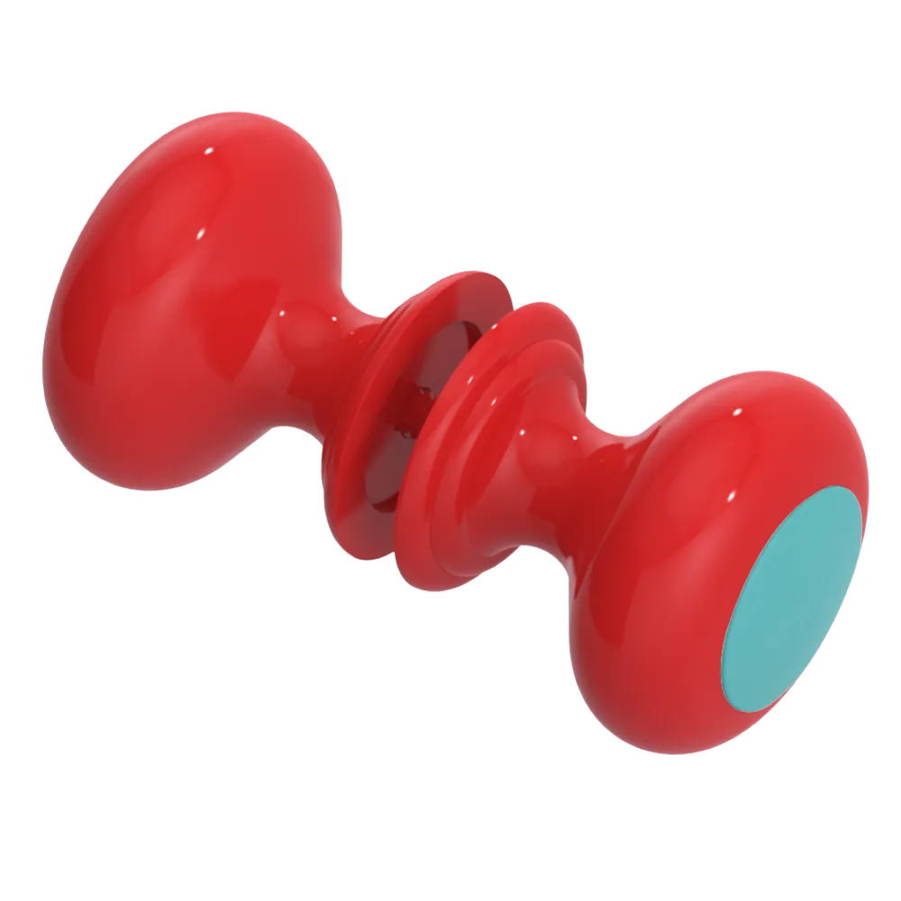Rubinet Shower Door Knob (set) Red