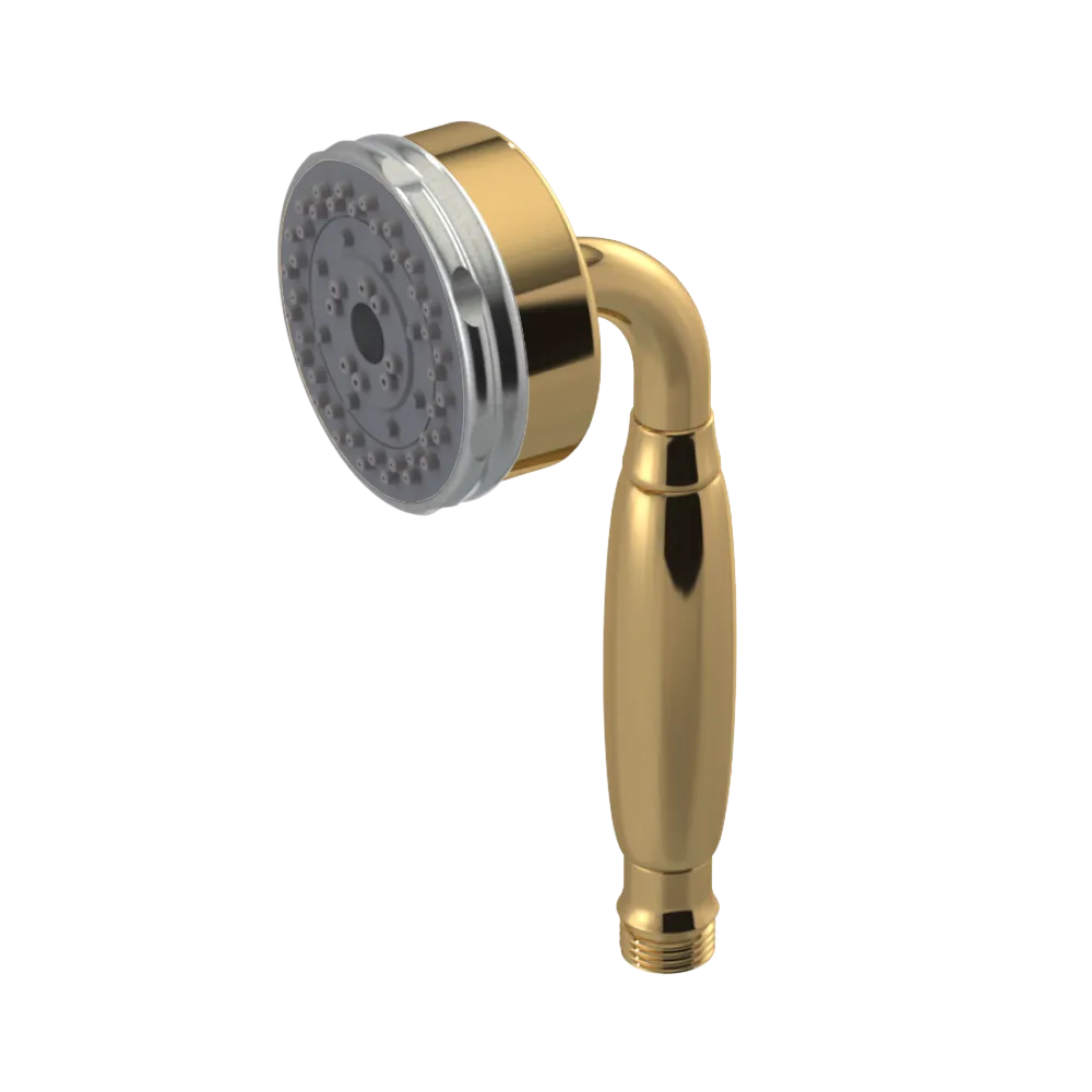 Rubinet 3 Function Hand Held Shower Only Gold