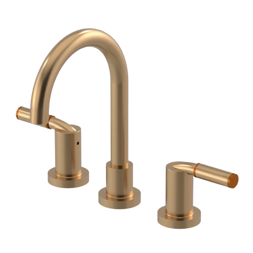 Rubinet Widespread Lav set (less drain) Satin Gold
