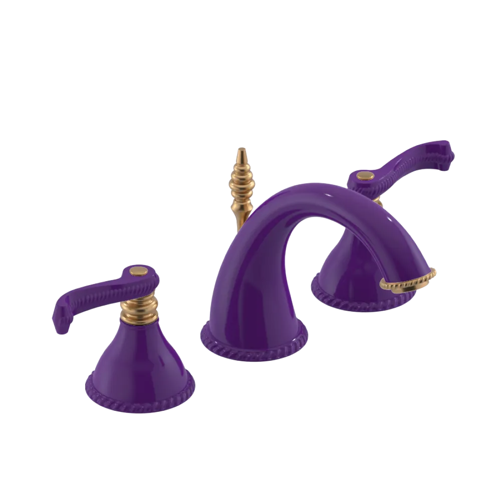 Rubinet Widespread Lav. Set. (less drain) Purple Haze