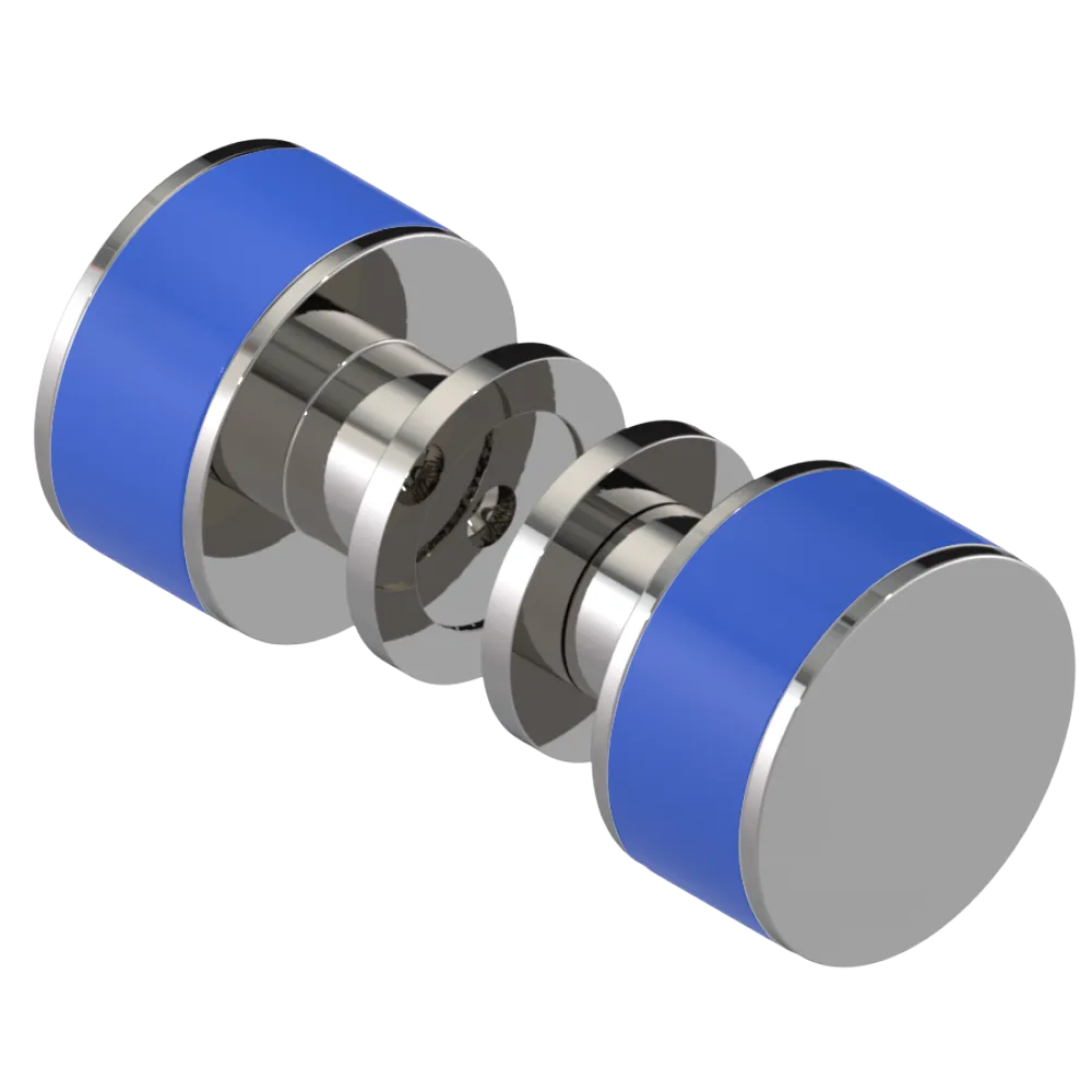 Rubinet Shower Door Knob (set) Polished Nickel