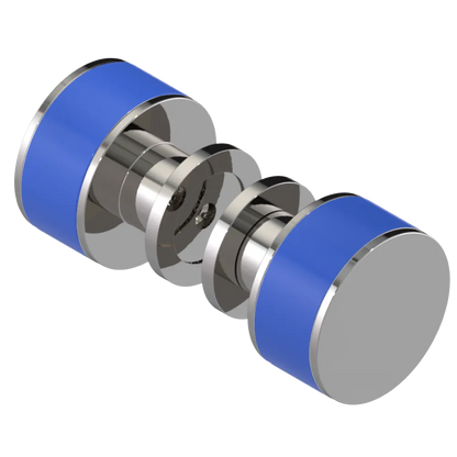Rubinet Shower Door Knob (set) Polished Nickel