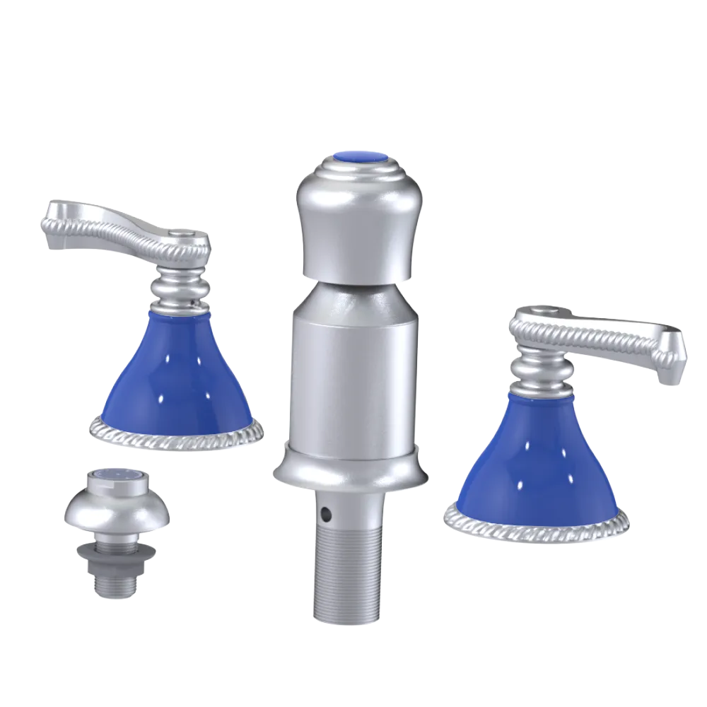Rubinet Bidet Fitting with Spray, Diverter, and Vacum Breaker (Less Drain) Satin Chrome