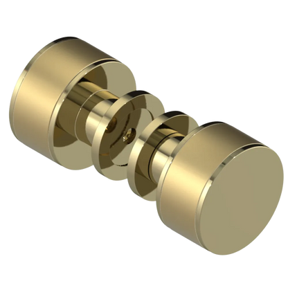 Rubinet Shower Door Knob (set) Natural Brass