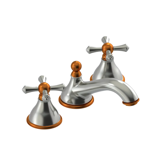 Rubinet Widespread Lav. Set. (less drain) Satin Nickel