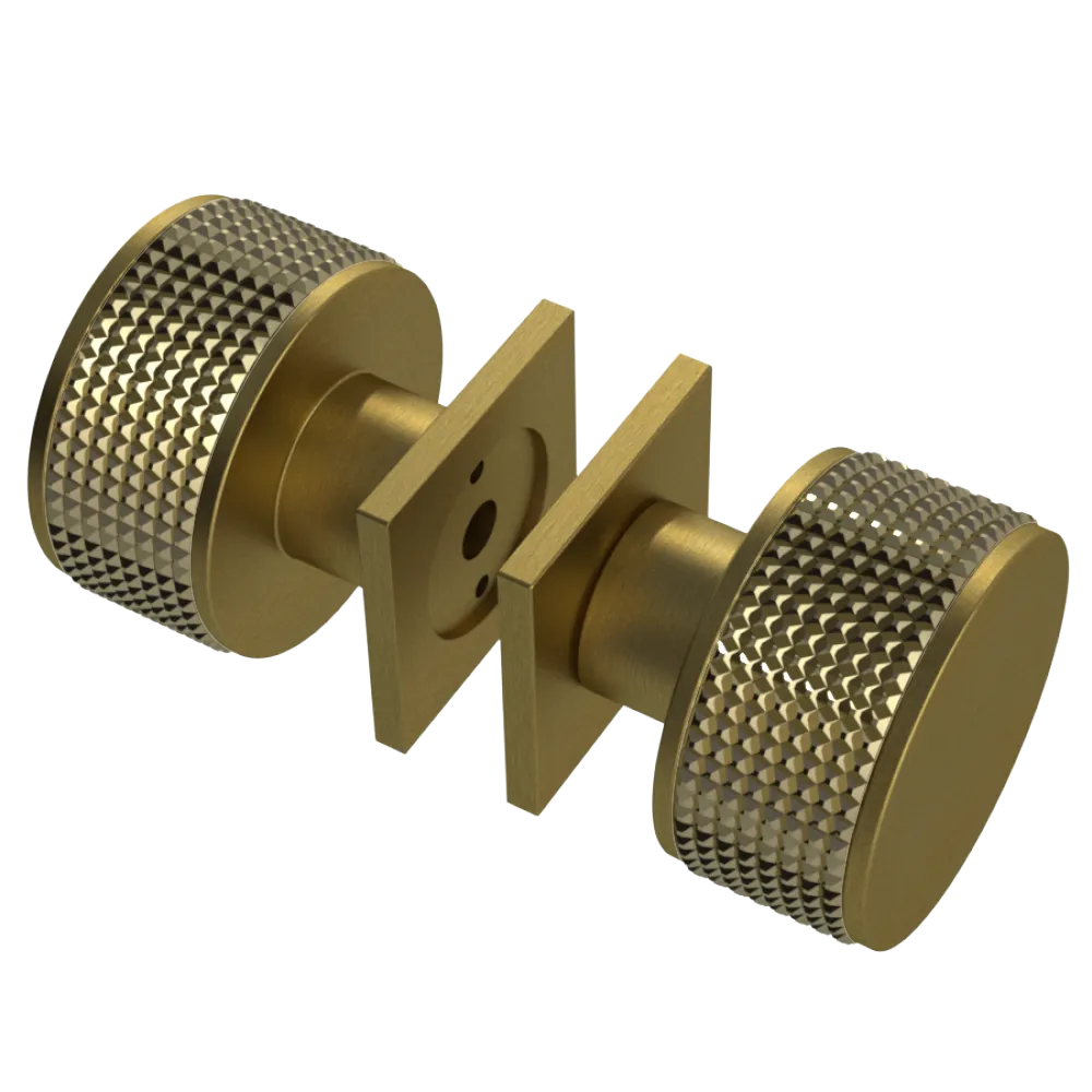 Rubinet Shower Door Knob (set) Antique Brass Matt