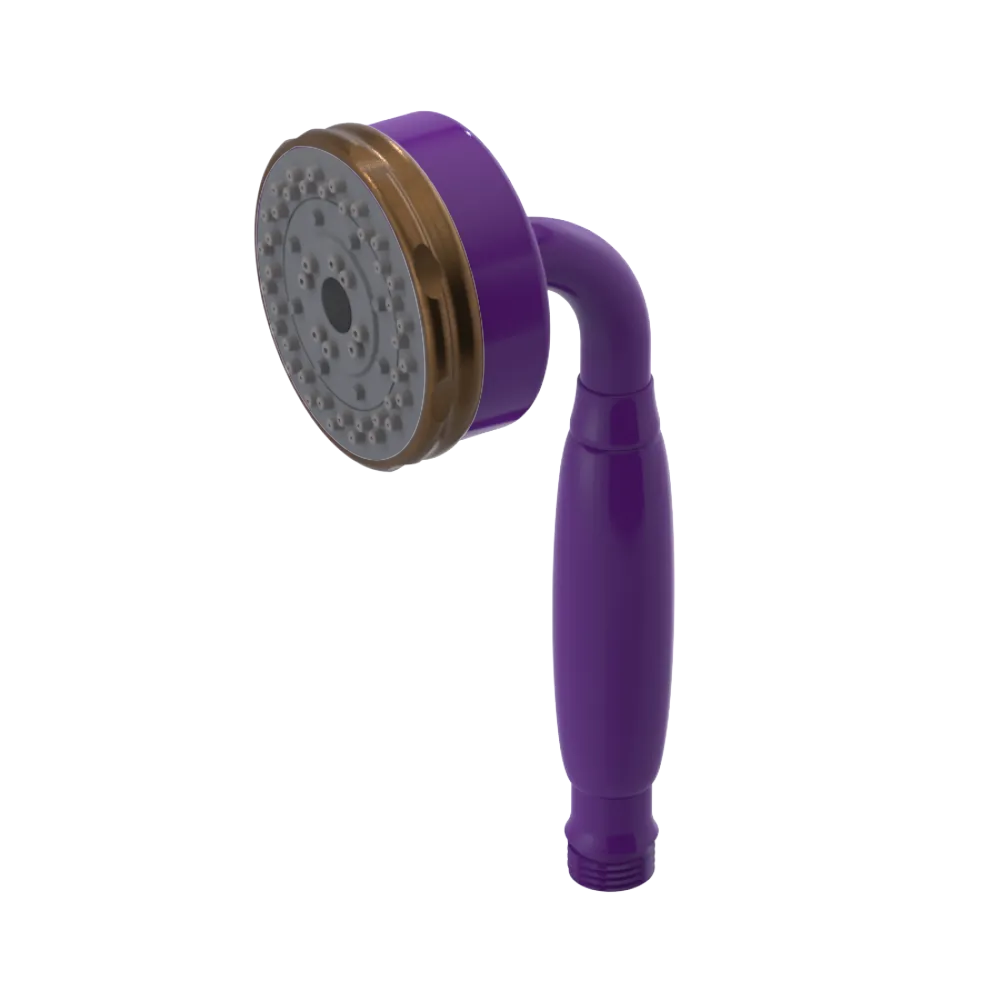 Rubinet 3 Function Hand Held Shower Only Purple Haze