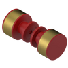 Rubinet Shower Door Knob (set) Maroon