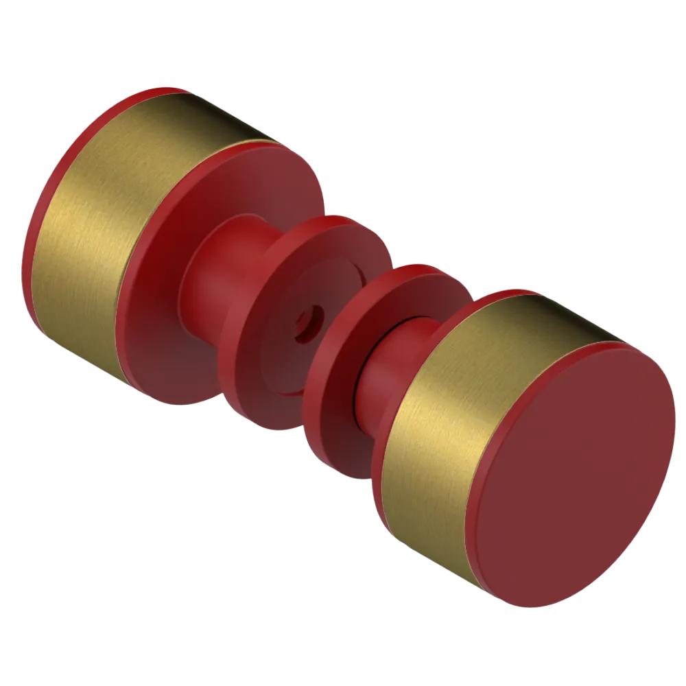 Rubinet Shower Door Knob (set) Maroon