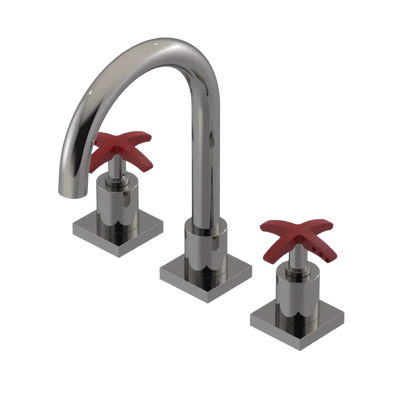 Rubinet Widespread Lav. Set. (less drain) Polished Nickel