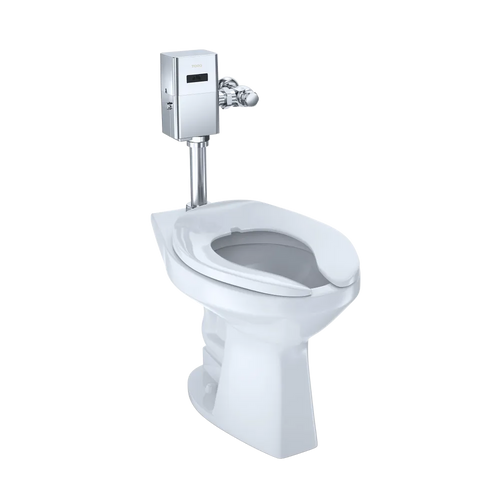 TOTO Commercial Ultra-High Efficiency Toilet, 1.0/1.28/1.6 GPF, ADA, Elongated Bowl - CEFIONTECT (Reclaimed Water Option)