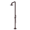 Rubinet Pressure Balance Outdoor Shower with Hand Held Shower & 10" Shower Head - 304 Stainless Steel Bordeaux
