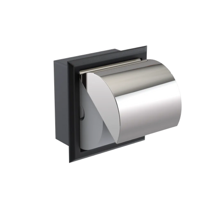 Rubinet RECESSED TOILET PAPER HOLDER Matt Black
