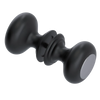 Rubinet Shower Door Knob (set) Matt Black