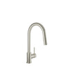 Baril Modern single-hole kitchen faucet with single lever and 2-function pull-down spray