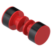 Rubinet Shower Door Knob (set) Red
