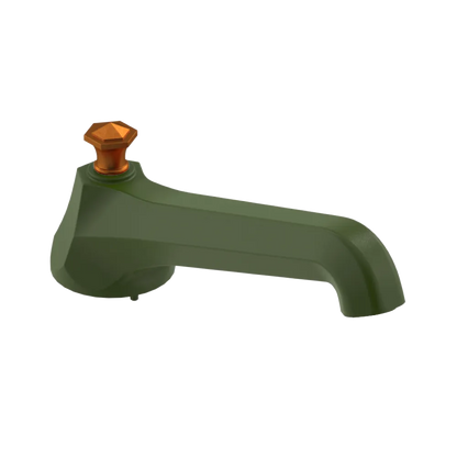 Rubinet Tub Filler Spout Deck Mount Green Envy