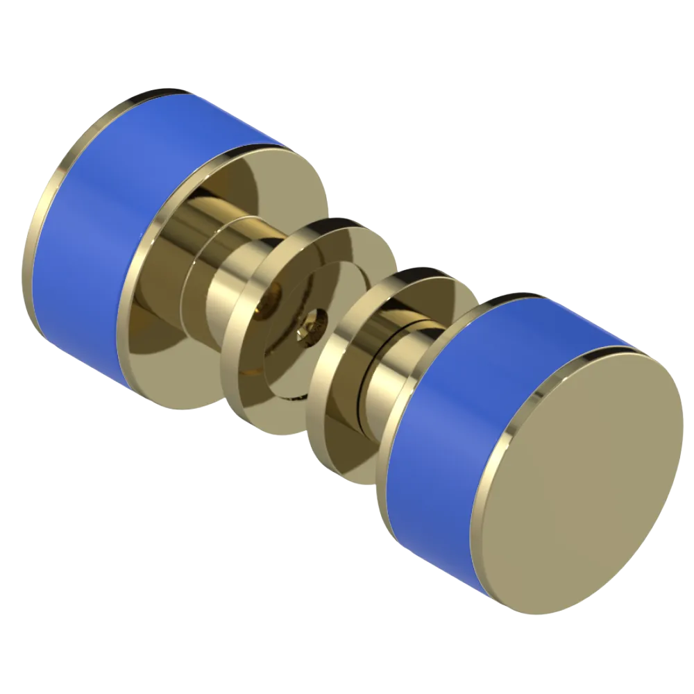 Rubinet Shower Door Knob (set) Natural Brass