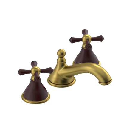 Rubinet Widespread Lav. Set. (less drain) Antique Brass Matt