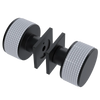 Rubinet Shower Door Knob (set) Matt Black
