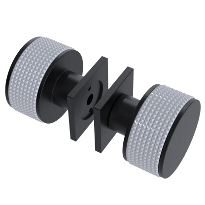 Rubinet Shower Door Knob (set) Matt Black