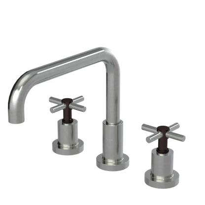 Rubinet Widespread Kitchen Set Satin Nickel