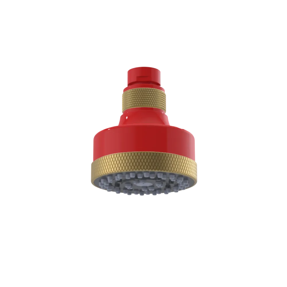 Rubinet 3 FUNCTION SHOWER HEAD Red