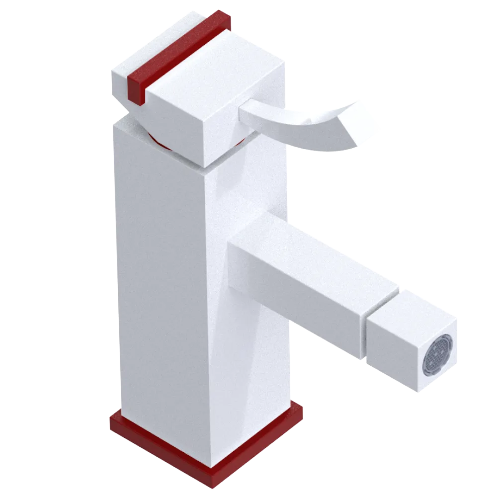 Rubinet Single Control Bidet Fitting (less drain) White
