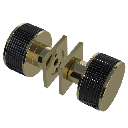 Rubinet Shower Door Knob (set) Natural Brass