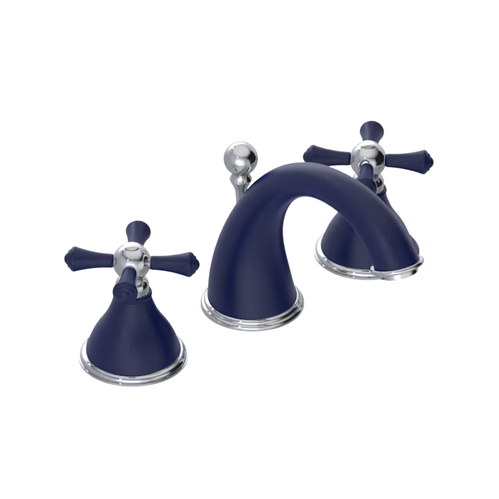 Rubinet Widespread Lav. Set. (less drain) Midnight Blue