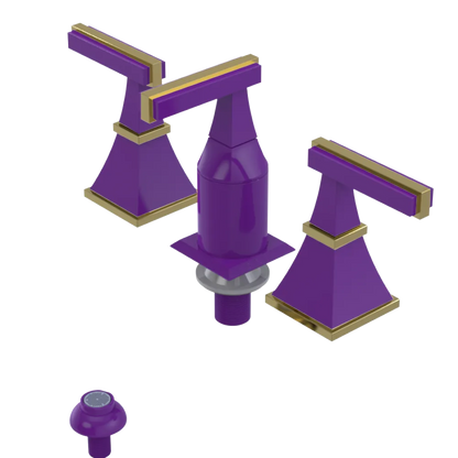 Rubinet Bidet Fitting with Spray, Diverter, and Vacum Breaker (Less Drain) Purple Haze