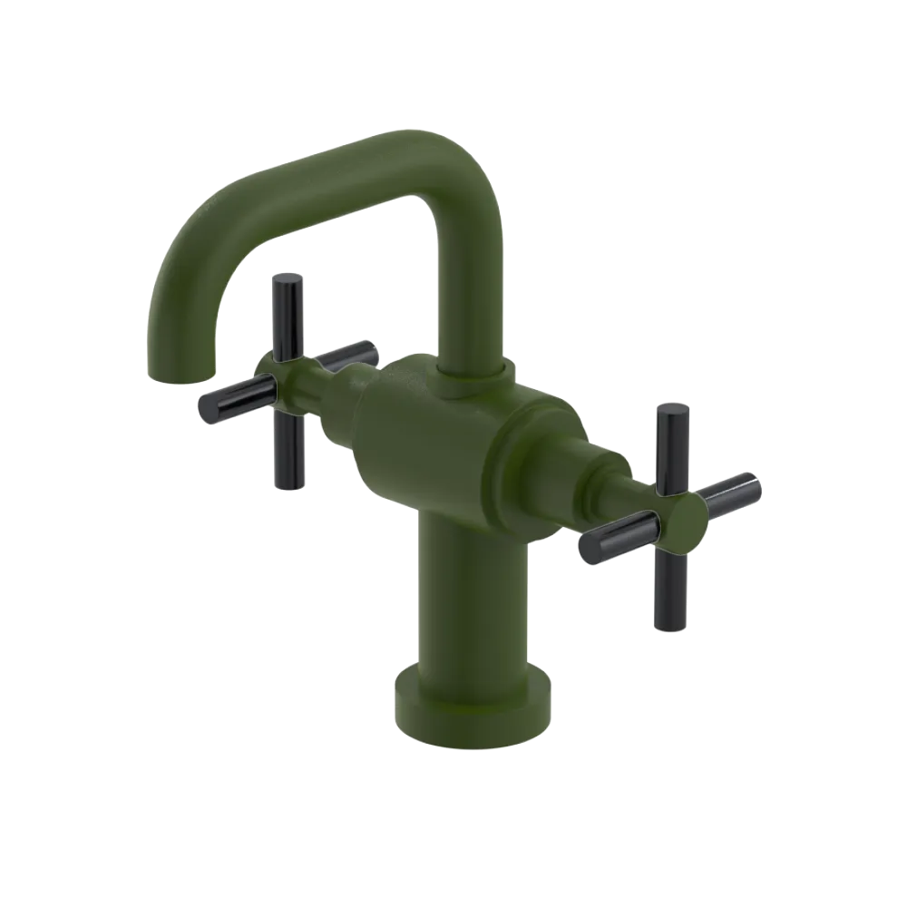 Rubinet Single Hole Dual Handle Lav. Set. (less drain) Green Envy