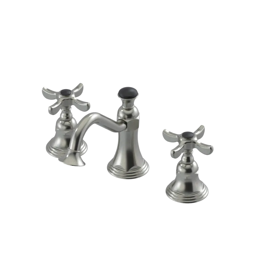 Rubinet Widespread Lav. Set. (less drain) Satin Nickel