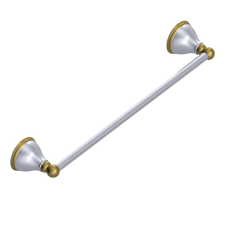 Rubinet Towel Bar 18" Satin Chrome