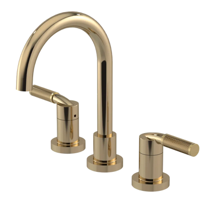 Rubinet Widespread Lav. Set. (less drain) Gold