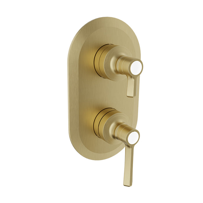 Baril Complete thermostatic pressure balanced shower control valve with 1-way diverter