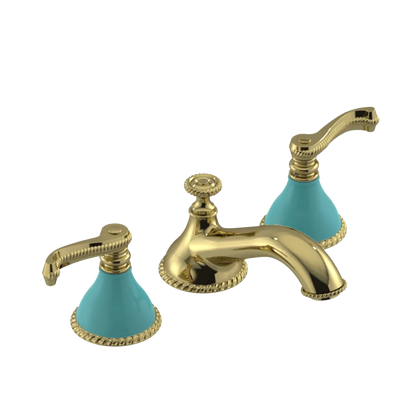 Rubinet Widespread Lav. Set. (less drain) Natural Brass