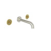 Baril Trim only for two handles wall-mounted lavatory faucet, drain not included